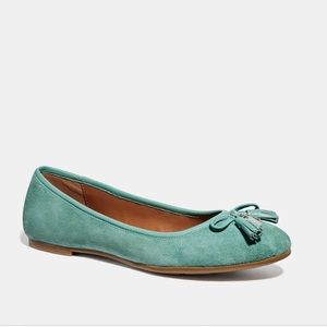 Coach Benni suede ballets - aquamarine